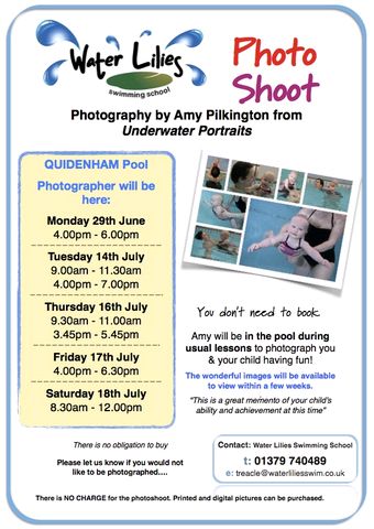Quidenham photoshoot poster 2015 Quidenham photoshoot poster 2015