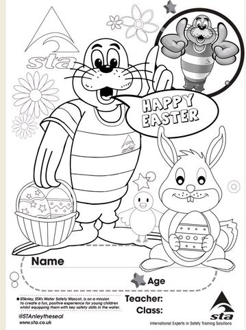 Easter colouring sheet Easter colouring sheet